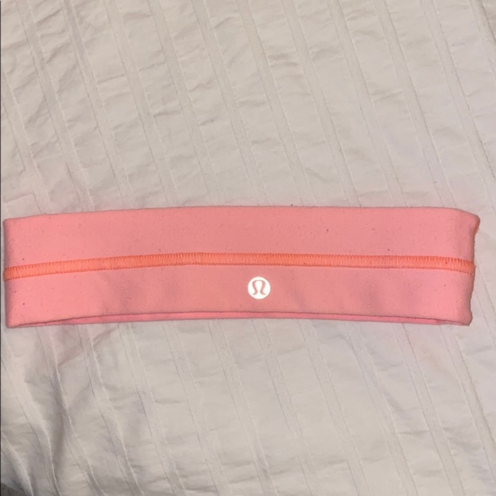 Salmon pink LULULEMON HEADBAND